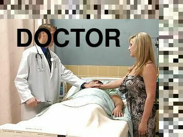 Tattooed Blonde Slut Dayna Vendetta Sucks and Fucks a Doctor's Cock