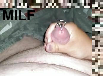 Milf Milks Tiny Pierced Dick For Every Drop Of Cum