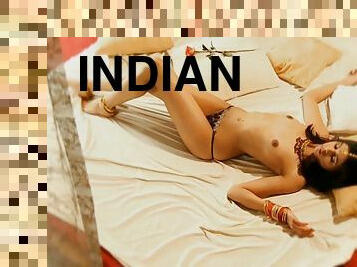 Lovely Indian beauty Kuchipudi gets naked and shows off her curves