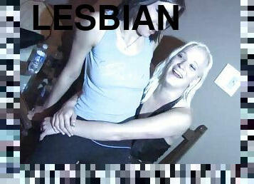 Three lesbians finger their pussies in a homemade video