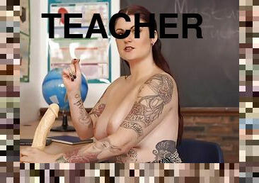 Masturbation lessons from a big breasted teacher