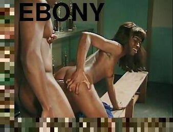 Ebony Couple Getting Busy in a Locker Room