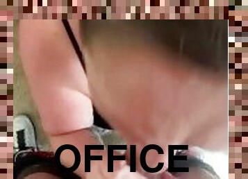 Office Blowjob. Messy Facial. Huge Cock. Massive Load.