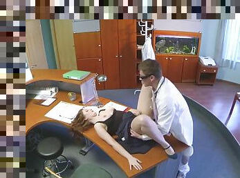 Doctor Gives His New Receptionist A Full Body Fucking - Helen
