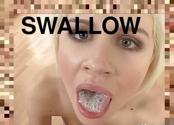 Submissive Teens Love Swallowing Cum Compilation