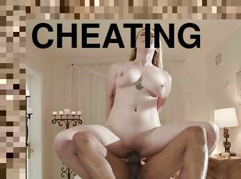 Cheating Hotwife - BBC Fucks Married Big Tit Slut Lindsay Cums Inside - interracial