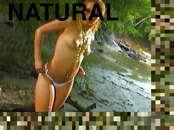 Wet pleasures in some natural park with Natasha Lima