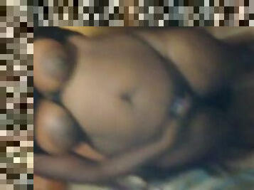 Hardcore homemade sex video with a chubby black hussy