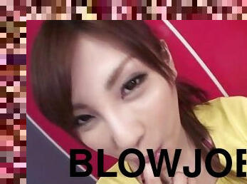 Kana Miura amazing blowjob in steamy manners