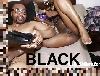 Beautifully black sexy doll rides huge bbc redzilla