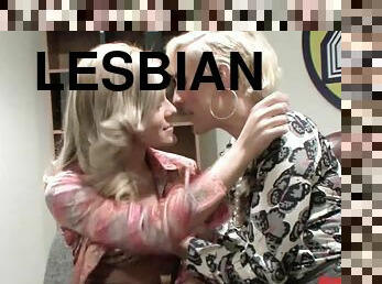 Affectionate lesbian babes in an interview gets shamelessly get out of the closet