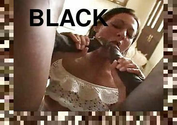 Hot slut sucks lots of black dick