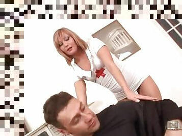 Dominant Nurse Fucks A Guy With A Strapon.