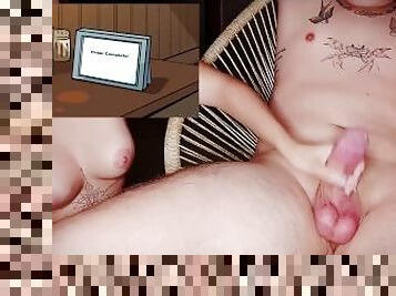 Real couple homemade watching lesbian Hentai uncensored