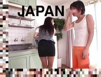 Japanese housewife fulfills all her husband's sexual demands
