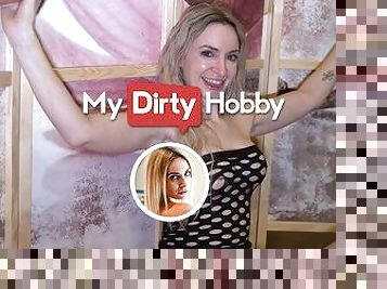 MyDirtyHobby - 3 cocks in her first gloryhole