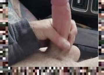 Jacking off in the car