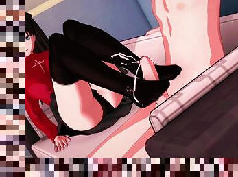 Curvaceous 3d Beauties Giving Mind-blowing Footjob In An Anime Compila
