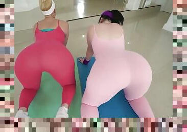 Two Perfect Asses Oiled Up