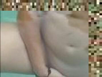 Public masturbation in the pool