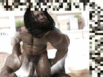 Gay African Animation Model N`TOME Arrived fresh out the Jungle For Fuck
