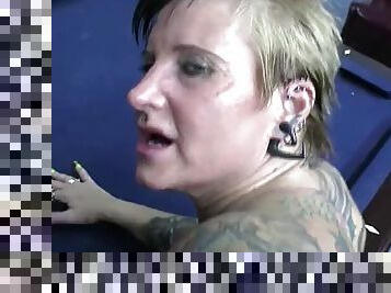 Crazy tattooed milf banged really hard!