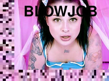 Tattooed Brunette Demi Novak's face gets plastered - POV Teasing and Hardcore