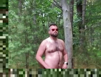 Watch me get naked in the forest