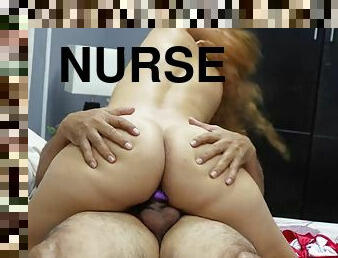 My personal nurse takes good care of me and my cock. Part 2