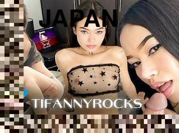 BLOWKETING -  Colombian-Japanese girl @TIFANNYROCKS needs promotion and comes to suck for my MKT