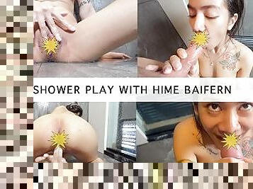 Shower play with Hime Baifern Asian petite tiny naughty girl