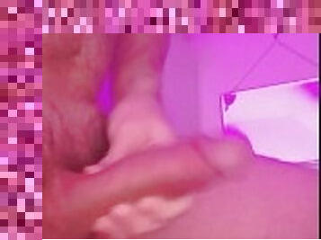 Just me stroking my cock for my friends on Snapchat. I love posting my dick there. UK guy.