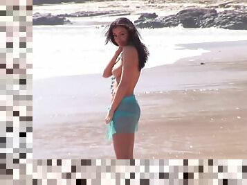 Jo Garcia Is Joyous To Be Stripping On The Beach