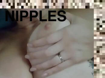 Licking my nipples part 2
