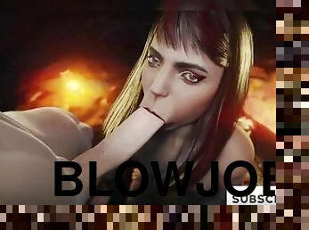 Girl Blowjob Face Fucked!