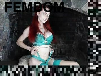 Chastity Tease and Denial in Teal Honey Birdette Lingerie  By FemDom Goddess Nikki Kit