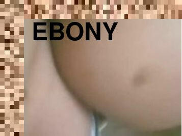 Creamy ebony doggystyle