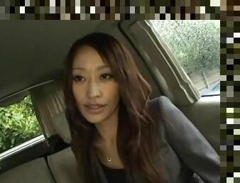 Yuu Kanda gives head in the cab and swallows a big load of sperm