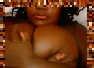 HUGE EBONY 42K TITTY FUCK