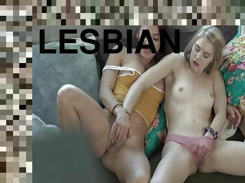 Watching My Lesbian Stepsister Lick Her Best Friends Pussy