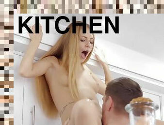 Ian Scott And Rebecca Volpetti In Gets Eaten Out And Shagged In The Kitchen