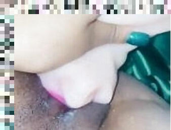Getting my pussy licked from my flesh light until I cum