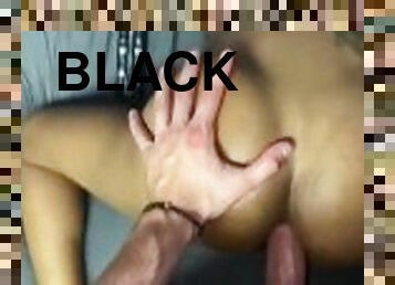 Black girl loves big white cock