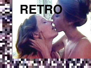 Retro Natural Redhead Lesbians Kiss and Eat Each Other's Hairy Pussies
