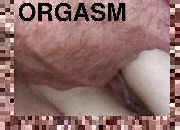He’s making me cum while rubbing my pussy and asshole!!!