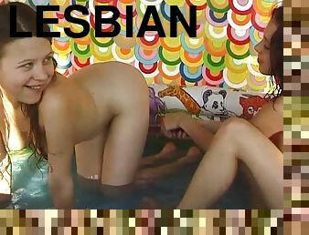 Teen Lesbians Playing With Their Wet Pussies