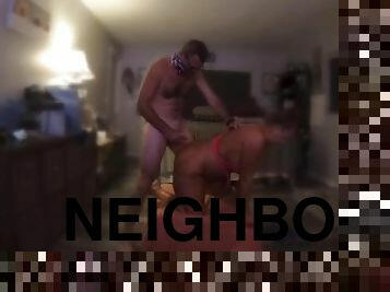 Sexy Joy Gets her Ass Fingered and Fucked by the Neighbor Pt 2