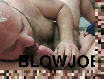 A simply intimate huzzbearz blowjob