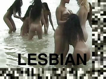 Great orgy dedicated to masturbation between teen lesbians