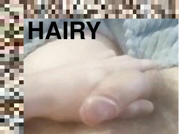 Very hairy cock masturbate